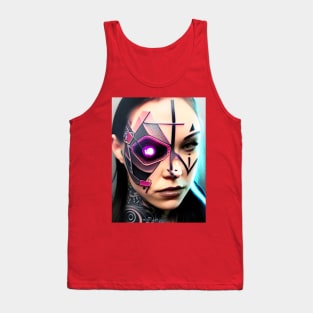 Enhanced Cyberpunk Woman Tank Top